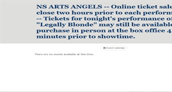 Desktop Screenshot of northshoreartsangels.thundertix.com