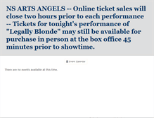 Tablet Screenshot of northshoreartsangels.thundertix.com